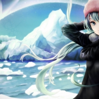 Cute Girl In IceLand