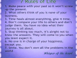 7 rules of life