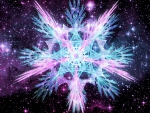 Pink And Light Blue SnowFlake