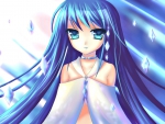Beautiful Blue Ice Crystal Girl