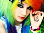 Emo Rainbow Girl