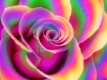 Rainbow rose
