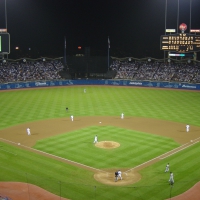 night game dodger stadium