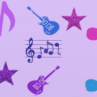 Music guitars and Stars