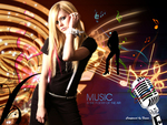 Avril getting ready to rock