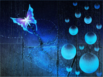 Bubble Blue Butterfly