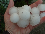 Giant hail England
