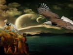 eagle and indian