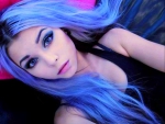 Lavender Blue Hair