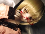 Beautiful doll Red glasses