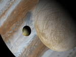 Europa, Io and Jupiter