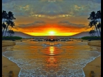 Sunset over Hawaii_effect