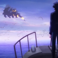 Emiya Kiritsugu blowing some fireworks for the Matsuri