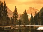 Half Dome and the Merced River Yosemite National Park California