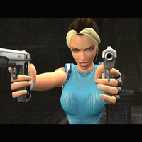 Tomb Raider Anniversary Blonde Pointing