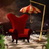 âœ«Red Velvet Chairâœ«