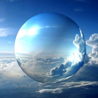 Glass Ball in Sky