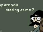 Staring at me