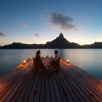 Sunset Table for Two Bora Bora