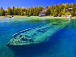 Grounded Ship at Lake Huron