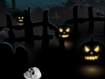 Three Jack-O-Lanterns