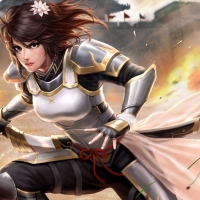 Fantasy warrior girl