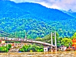 Ram Jhula Bridge, India