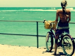 summer,becycle,girl