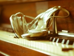 Bride Shoes On Piano!