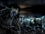Ghostly Horses & Carriage