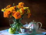 Marigold and afternoon tea