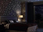 Starry night in a bedroom