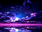 purple sky