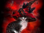 â˜…Cat in Halloween Witch Hatâ˜…