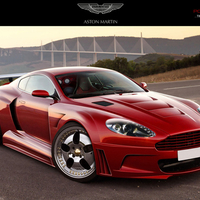 red Aston Martin