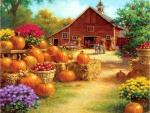 Ray Mertes. Pumpkin barn (DETAIL)