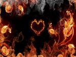 Fire Flower Burning Heart 