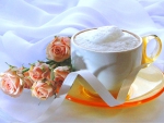 Cup and roses