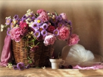 Summer flower basket