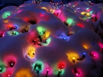 snow christmas lights