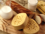 Cheese, bread & milk