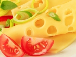 Cheese Slices and Tomato