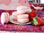 Strawberry Macarons
