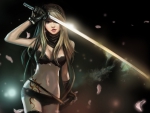 Girl With A Glowing Katana