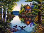 Beautiful cottage on the lake