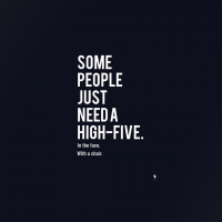 high five