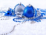 Baubles in blue