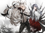 Fujiwara no Mokou and Kaguya Houraisan
