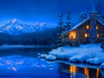 Winter cabin