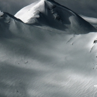 Alpine Heliskiing Tracks at Crescent Spur Heli-Skiing